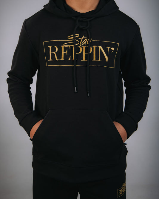 Men’s “Stay Reppin’” Jogger Set – BLACK