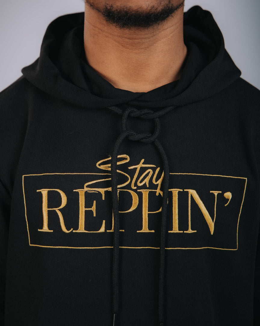 Men’s “Stay Reppin’” Jogger Set – BLACK